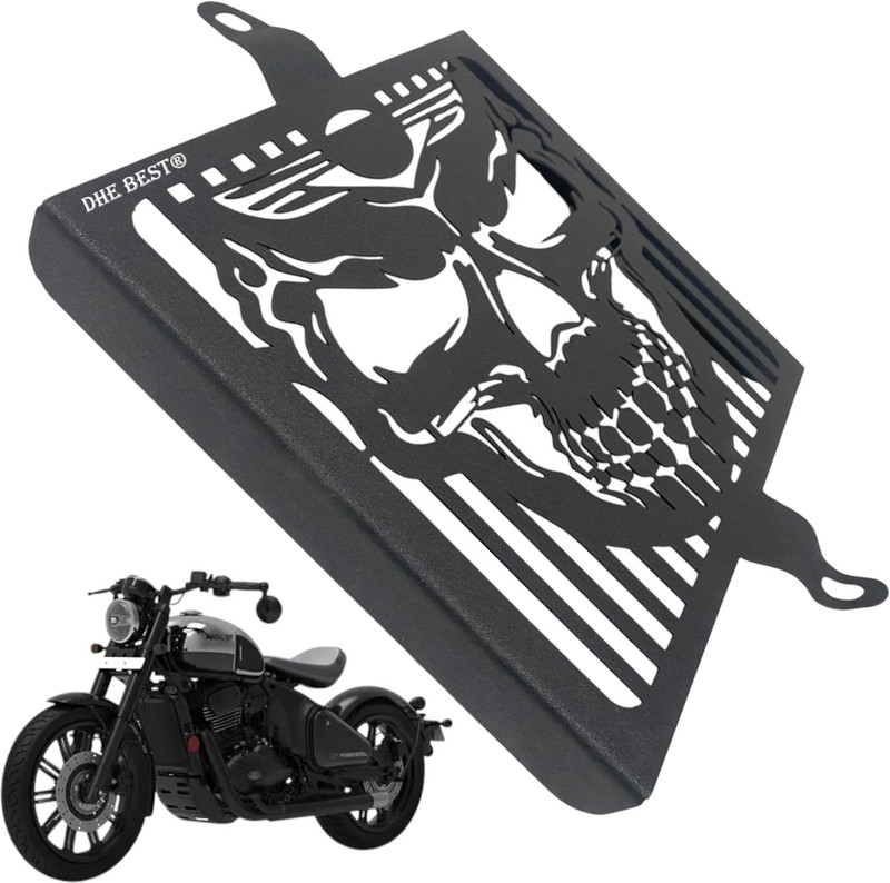 Dhe Best Bike Radiator Guard Protector Skull Face Frame For Jawa 42 Bobber Bike Radiator Guard(JAWA)