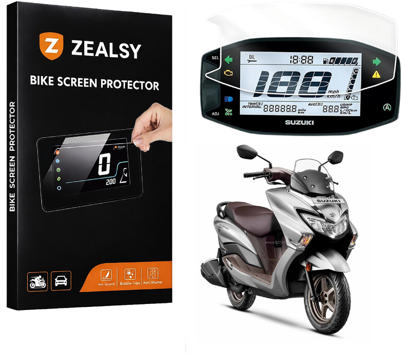 Zealsy Screen Guard For Burgman Ex Top Model Speedometer Display Protector Bike Display Screen Guard(Suzuki)