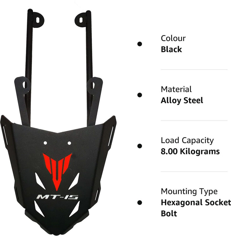ASRYD Mt 15 Top Carrier latest Carrier New Look Bike Crash Guard(Yamaha)