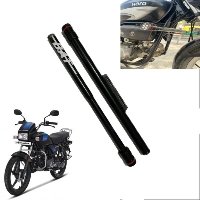 SHOWRIDE NEW Universal HEAVY STYLISH SINGLE ROD BAT OPEN LEG GUARD (For All Bike) Bike Crash Guard(Universal For Bike)