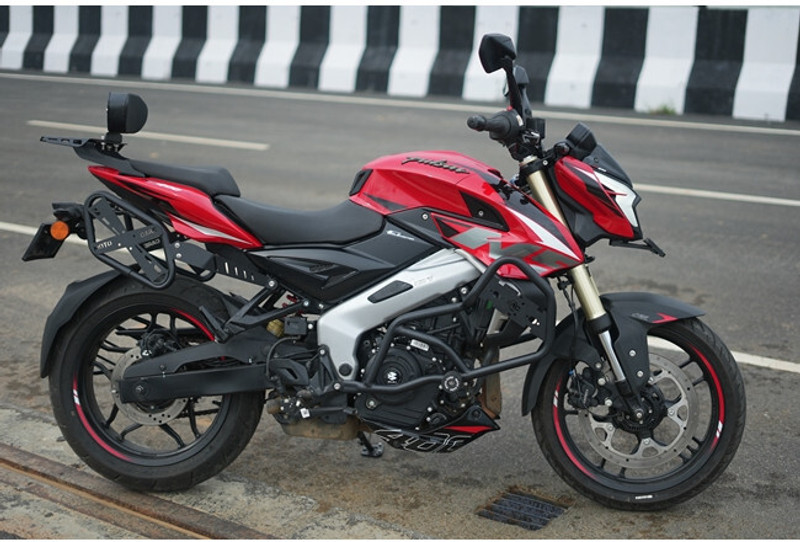 auto trends HEAVY QUALITY CRASH GUARD WITH 2 SLIDERS FOR NS400Z(Bajaj)