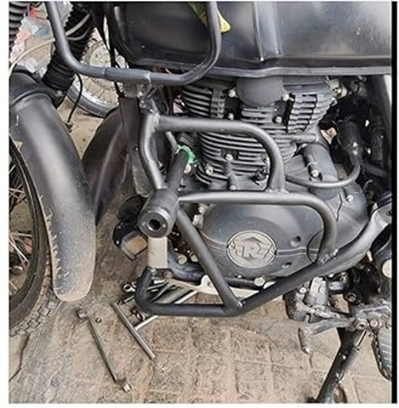 Autobrand Heavy Metal Crash Guard With 2 Pcs Slider Compatible For RE Himalayan All Model