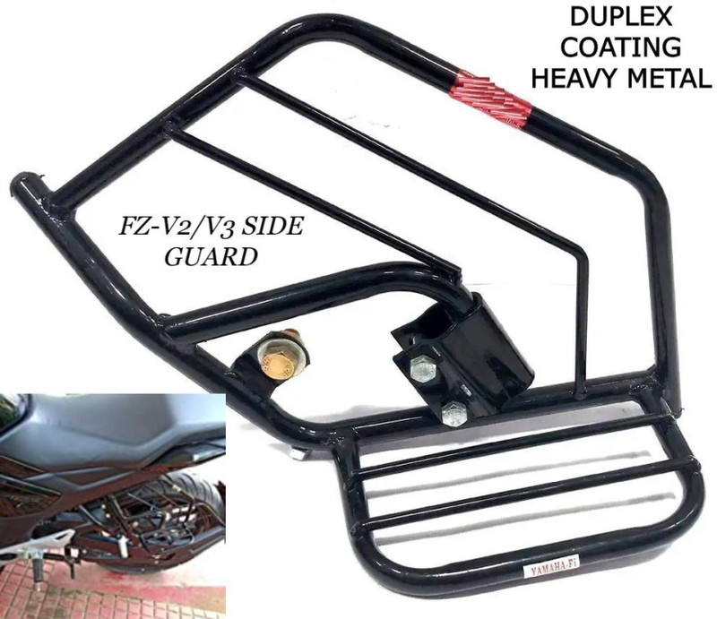 DAZZRIDE Premium Heavy Metal Side Guard For Yamaha Fz V2/V3 Bike Crash Guard(Yamaha)