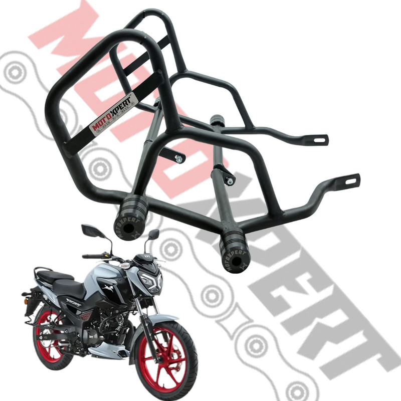 MotoXpert Raider 125 Double Slider Heavy Duty Bike Crash Guard(TVS)