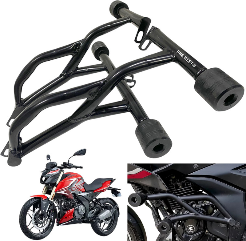 Dhe Best Bike Heavy Metal Slider Crash Guard Leg guard Bajaj Pulsur N250(Bajaj)