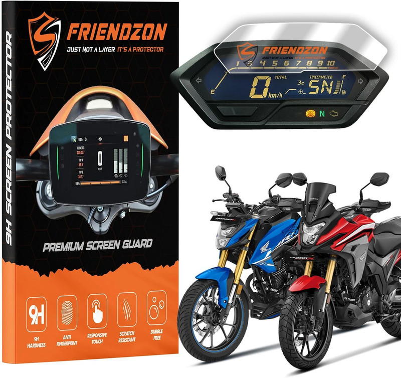 FriendZon 9H Nano Screen Protector Scratch Guard For Honda CB 200x, Honda Hornet 2.0 Bike Crash Guard(Honda)