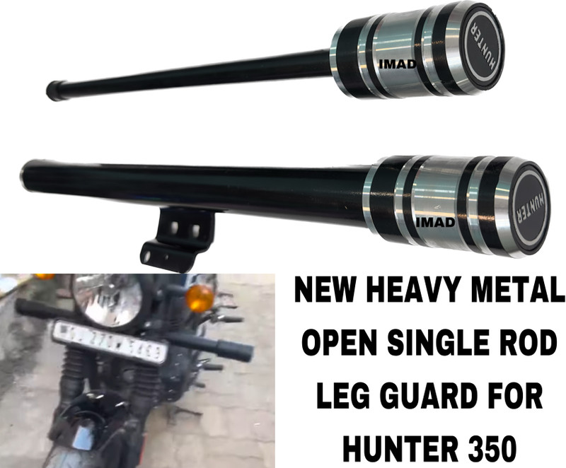 imad NEW OPEN SINGLE ROD LEG GUARD Bike Crash Guard(Royal Enfield)