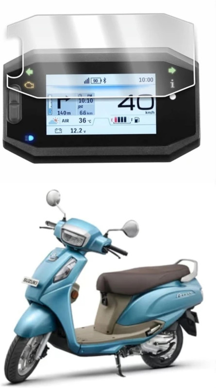 Mukul Access 125, Avenis 125, Burgman Street 125 Bike Display Screen Guard(TVS, Suzuki)