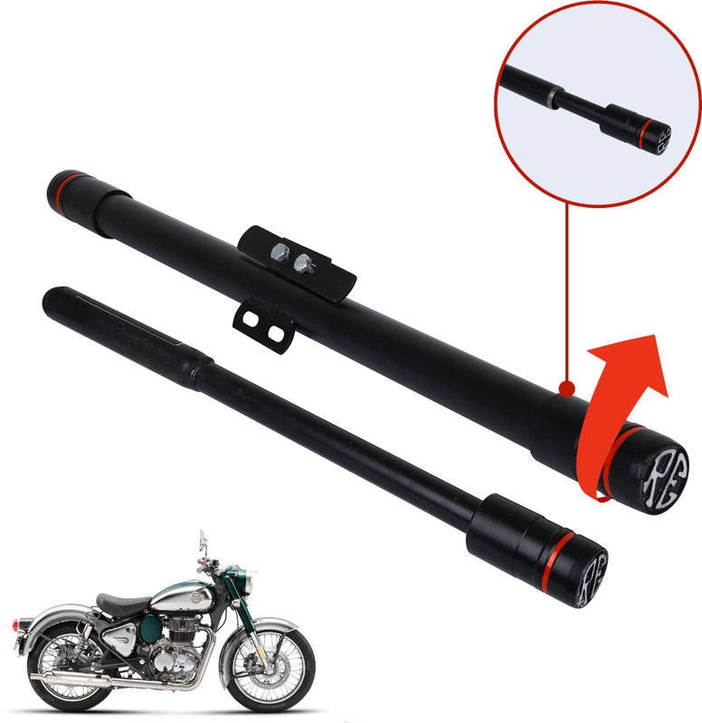 Grandbiker Baseball Leg Guard Dual Rod for Classic Reborn 350 Bike Crash Guard(Royal Enfield)