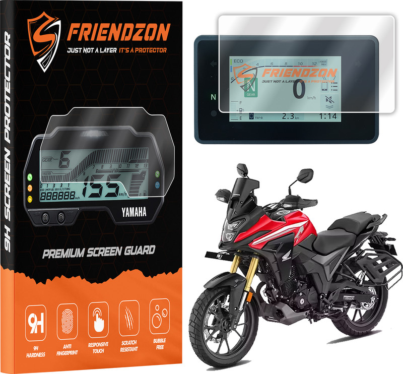 FriendZon Screen Guard for HONDA NX 200 2025 || Anti Scratch || Anti-Bubble || HD Clear Bike Crash Guard(Honda)