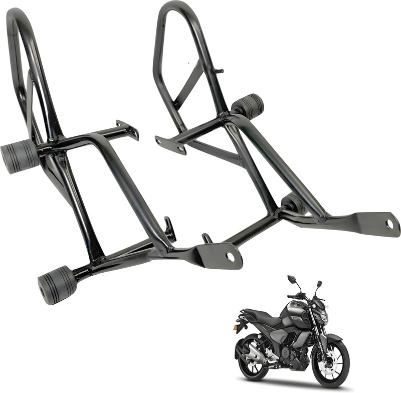 RS ACESSORIES HUB FZ v3.0 Heavy Quality Metal Crash Guard WITH SLIDERS SUITS BS6 AND BS4 FZ V3(Yamaha)