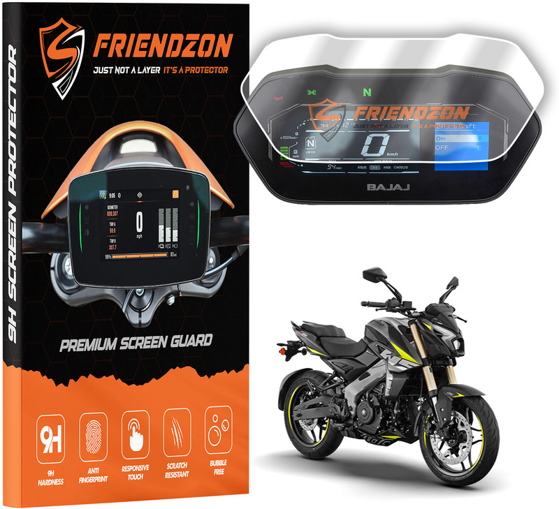 FriendZon Screen Guard For BAJAJ PULSAR NS400 Z 2024 | scratch resistant |Anti-Fingerprint Bike Crash Guard(Bajaj)