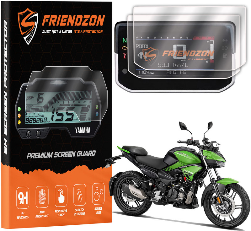 FriendZon Screen Guard For Hero Xtreme 125R TFT Digital Meter [2025] | HD Clear(Pack of 2) Bike Crash Guard(Hero)