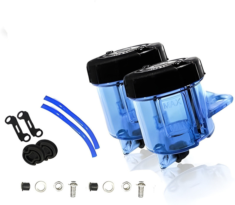 VELOCITY VIBES Universal Brake & Clutch Fluid Reservoir Tank Cup - Blue Bike Crash Guard(Universal For Bike)