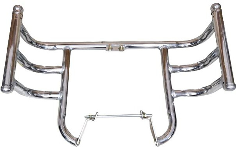 DOLSHACOB Heavy Duty Airfly Hard Chrome Leg Guard For Meteor & Reborn Bike Crash Guard(Royal Enfield)