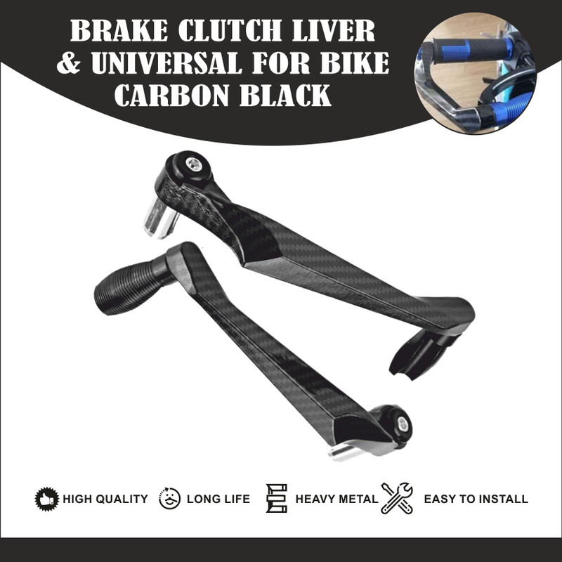 Huims Clutch Lever gaurd Carbon Fiber Set for All Bikes Bike Crash Guard(BMW Motorrad, Bajaj, Honda, KTM, JAWA, Kawasaki, Suzuki, Yamaha, Universal For Bike)
