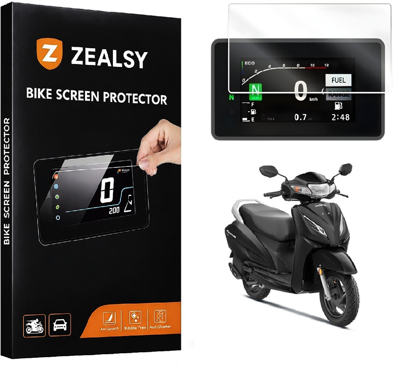 Zealsy Screen Guard Activa 110 DLX 2025 TFT Digital Speedometer Display Protector Bike Display Screen Guard(Honda)