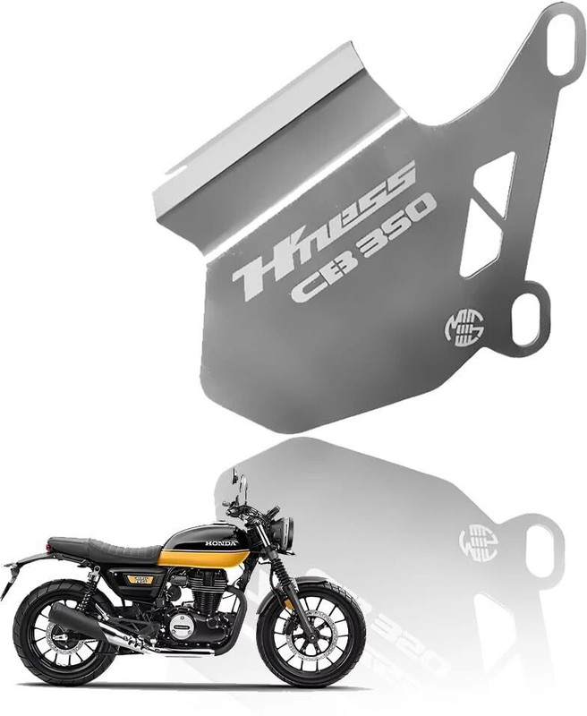 Moto Genius Front Disc Brake Caliper Guard for Honda Hness CB 350 | Durable Stainless Steel Bike Crash Guard(Honda)