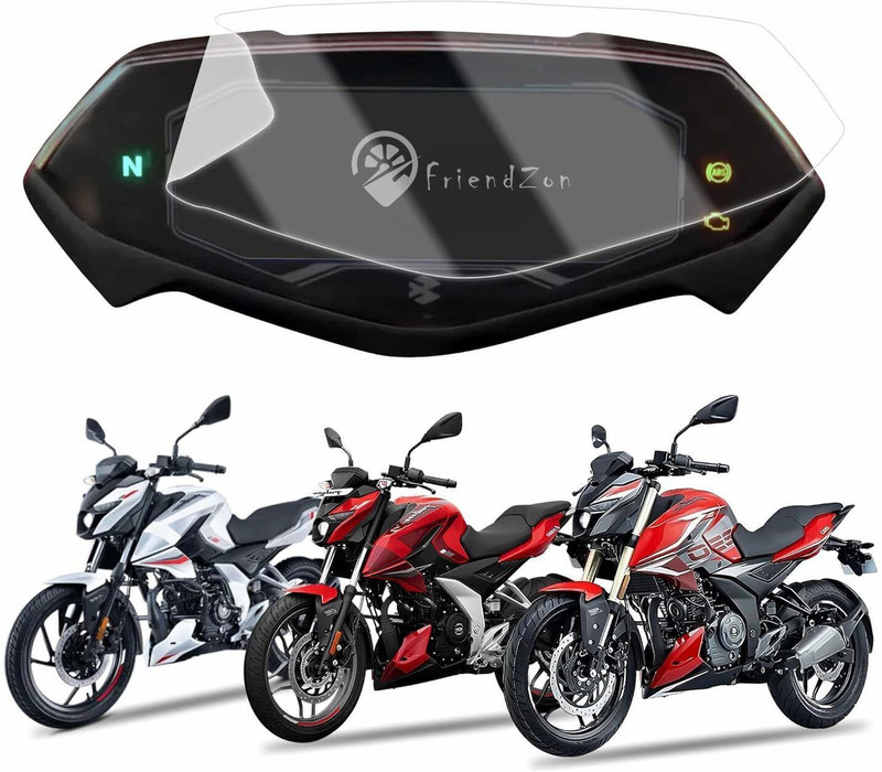 FriendZon Soft Flexible TPU Screen Guard Protector for Bajaj Pulsar N150| N160| N250 2024 Bike Crash Guard(Bajaj)