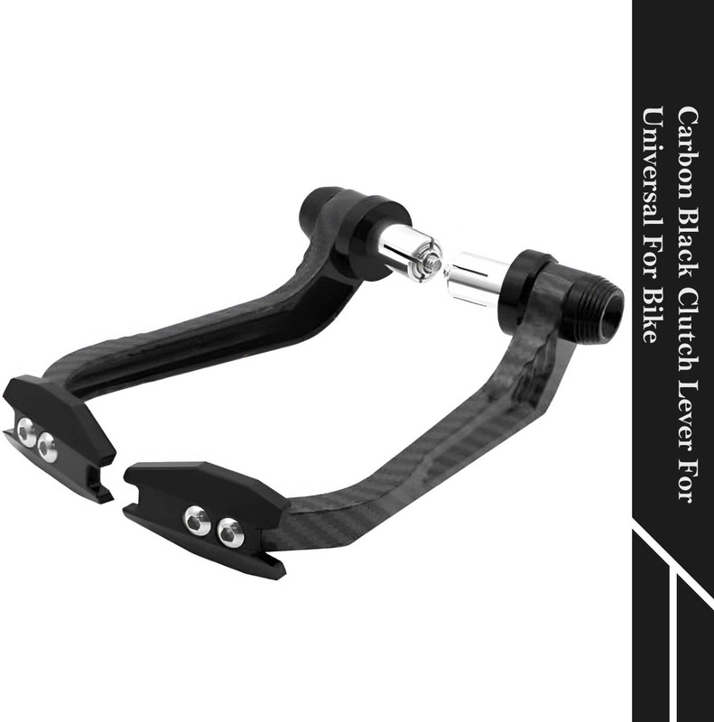 Huims Good Quality Carbon Black Clutch Lever Gaurd Bike Crash Guard(Universal For Bike)