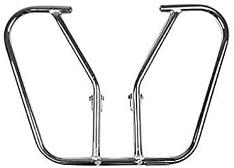 MJAuto Chrome Bike Safety Leg Guard for - Yamaha RX100 / RX135 Bike Crash Guard(Yamaha)