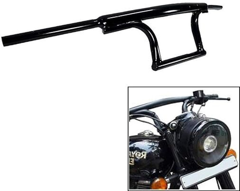 Shreeji Accessorie Handlebar Dual Curved Stylish Handle Bar Rod Standard 350 Twin Spark Bike Leg Guard(Royal Enfield)