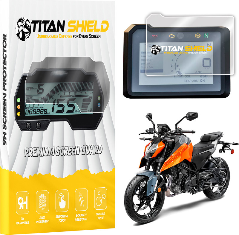 Titan Shield Screen Guard for KTM Duke 250 GEN 3 2024 | Anti-Fingerprint | Anti Bubble Bike Crash Guard(KTM)