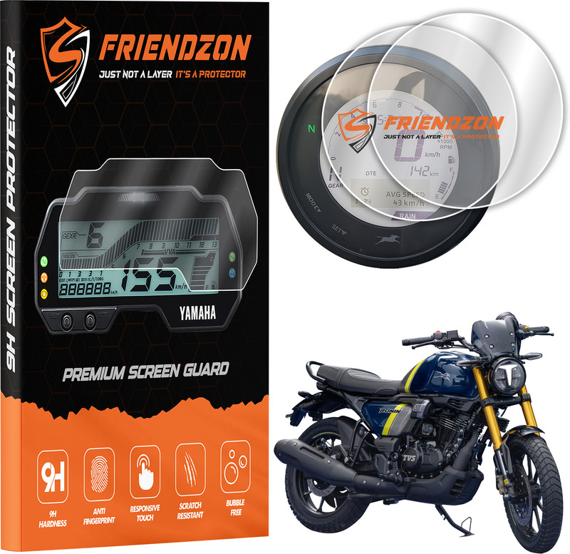 FriendZon Screen Guard for TVS Ronin (Pack of 2) | [Not Tempered Glass] Bike Crash Guard(TVS)