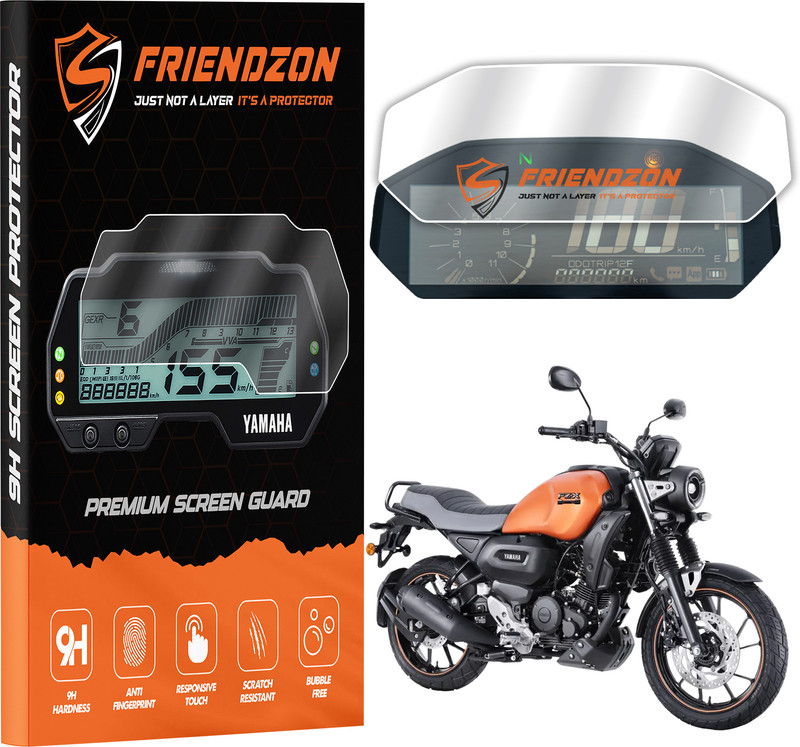 FriendZon 9H Nano Speedometer Screen Protector Scratch Guard Compatible with Yamaha FZ X Bike Crash Guard(Yamaha)