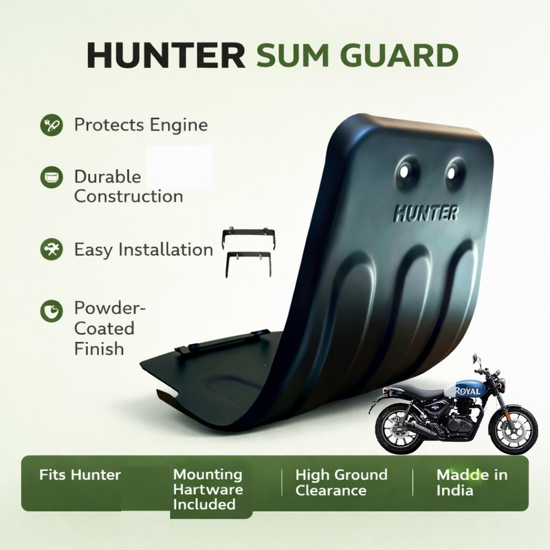 FATHER AUTO Bike.Engine guard Sum Guard Black for RE Hunter BS6 Model Bike Engine Guard(Royal Enfield)