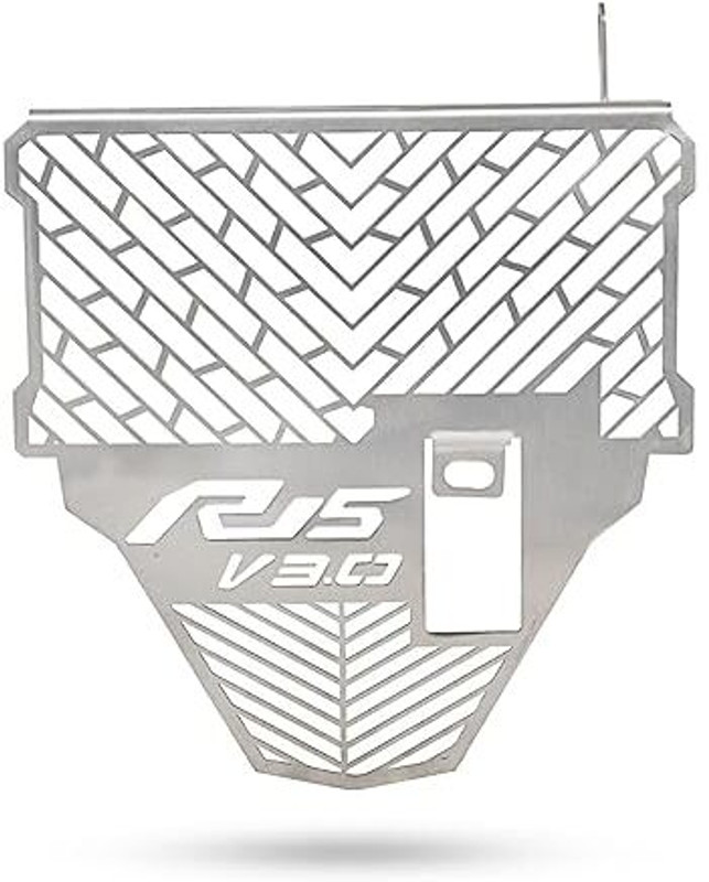 SELVIKE RADIATOR GUARD R15 V3 SILVER Bike Radiator Guard(Yamaha)