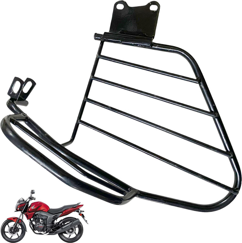 Dhe Best for Honda CB Trigger Alloy Steel Side Guard Saree Guard With Ladies foot rest Bike Saree Guard