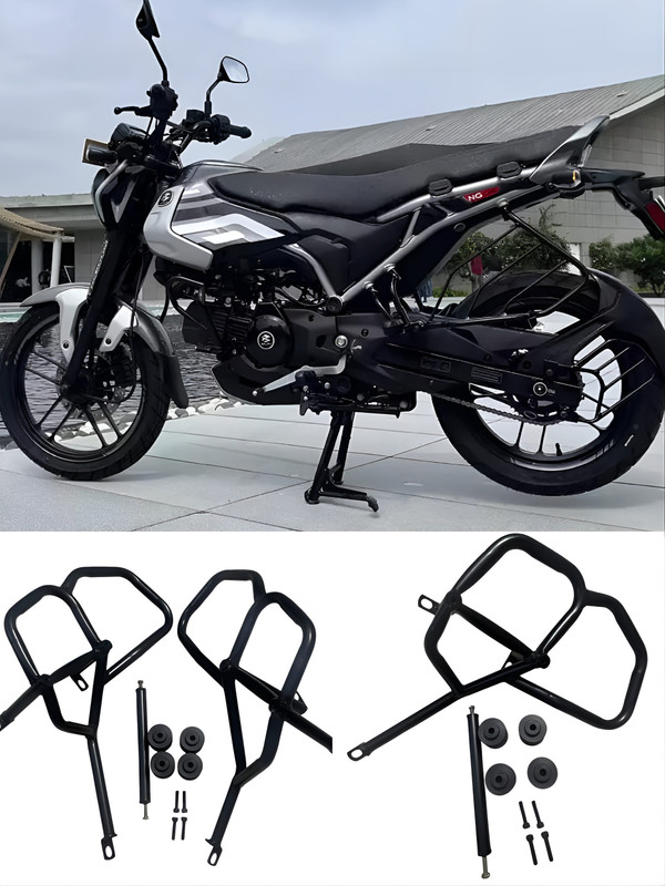 Shriragunath Freedom Heavy Quality Crash Guard with Slider Compatible for freedom cn.g(Bajaj)