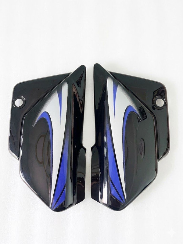 KTC premium Spelendor plus Black Blue Bike Crash Guard(Hero)
