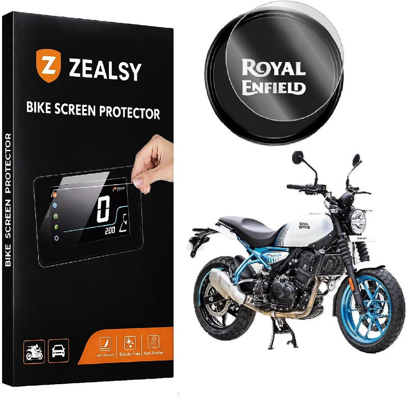 Zealsy Screen Guard RE Guerrilla 450 TFT Digital Speedometer Display Protector Bike Display Screen Guard(Royal Enfield)