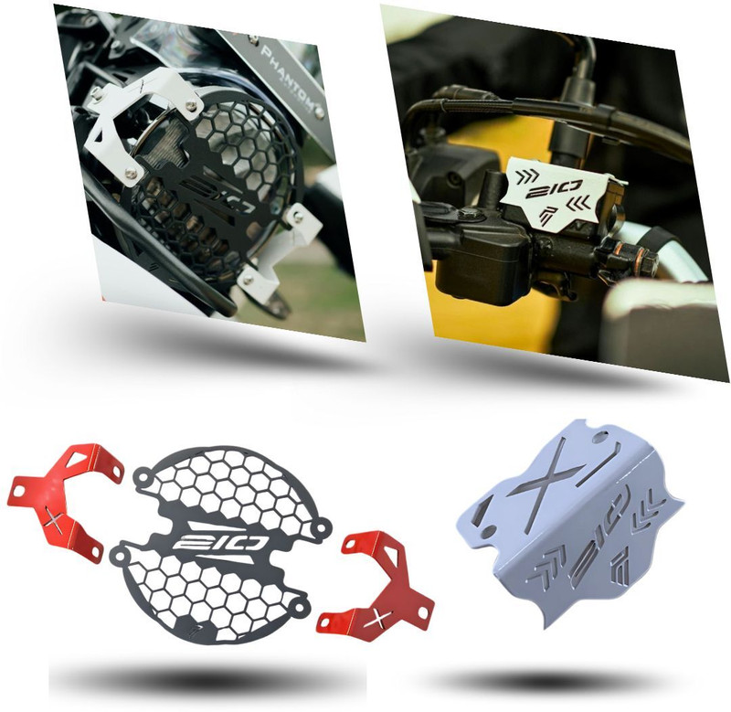 PHANTOM Front Oil Cap & Disc Brake Cover for Hero Xpulse 210 Handlebar Hand Guard(Hero)