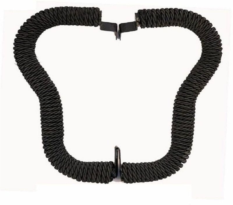 DOLSHACOB Heavy Duty with Rope Stylist Real Customized Black Rope Safety Bike Crash Guard Rope(Royal Enfield)