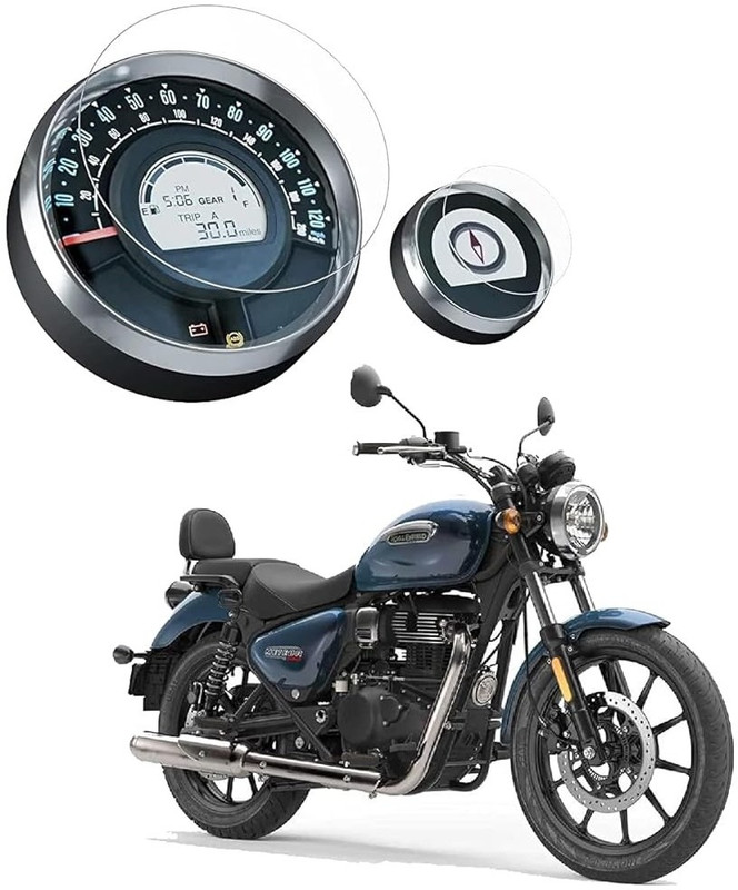 yatanz chaos to class Meteor 350 / Scram 411 / Hunter 350 / Speedometer Screen Protector for Gps Bike Display Screen Guard(Royal Enfield)