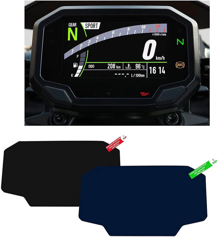 Vagary Screen Guard Protector for KAWASAKI Ninja 1000SX,650, 10R, 10RR, Z650, Z900 Bike Display Screen Guard(Kawasaki)