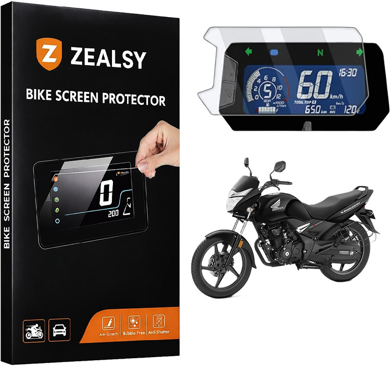Zealsy Screen Guard Unicorn 2025 2026 Speedometer Display Protector Bike Display Screen Guard(Honda)