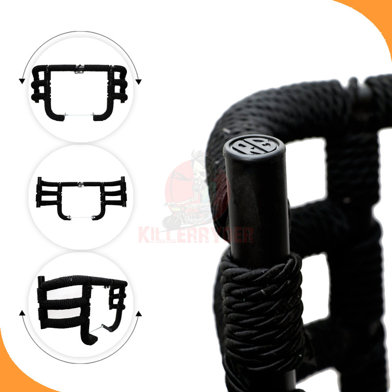 KILLERRYDER Heavy Duty III Pipe Rope Bullet Enfield Reborn 350CC & Meteor 350CC Bike Crash Guard(Royal Enfield)