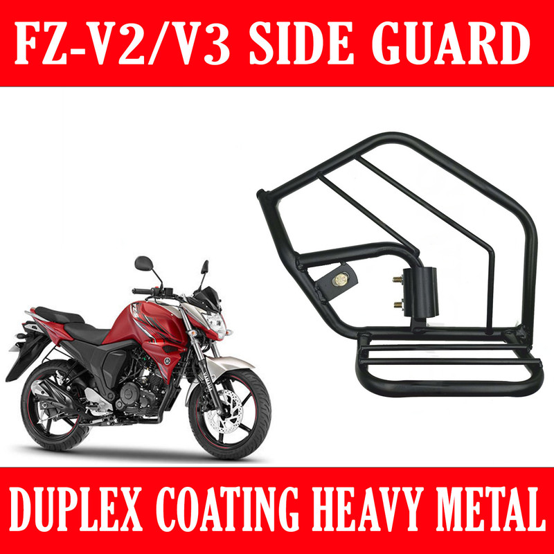 DAZZRIDE Original Fitting Ladies Heavy Metal Footrest Guard For Yamaha Fz V2/V3 Bike Crash Guard(Yamaha)