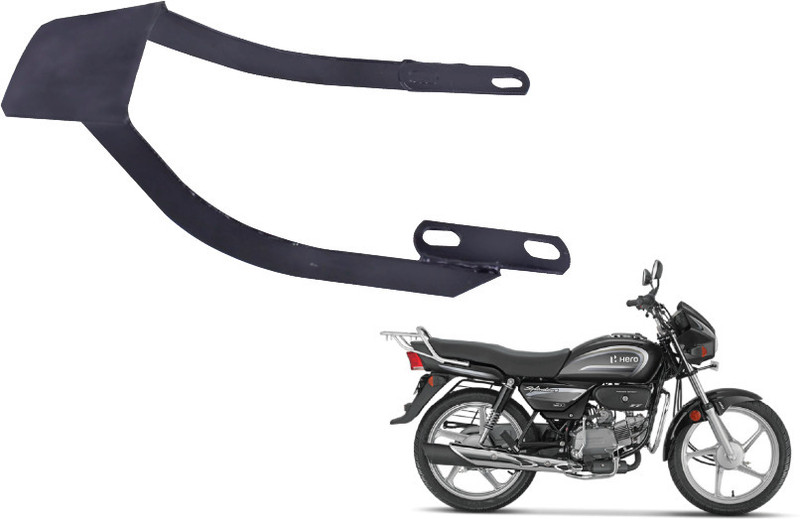 KSHEERI Splendor Bike Heavy Metal Body Black Tail Light Support Carrier Heavy Duty Guard Bike Crash Guard(Hero)
