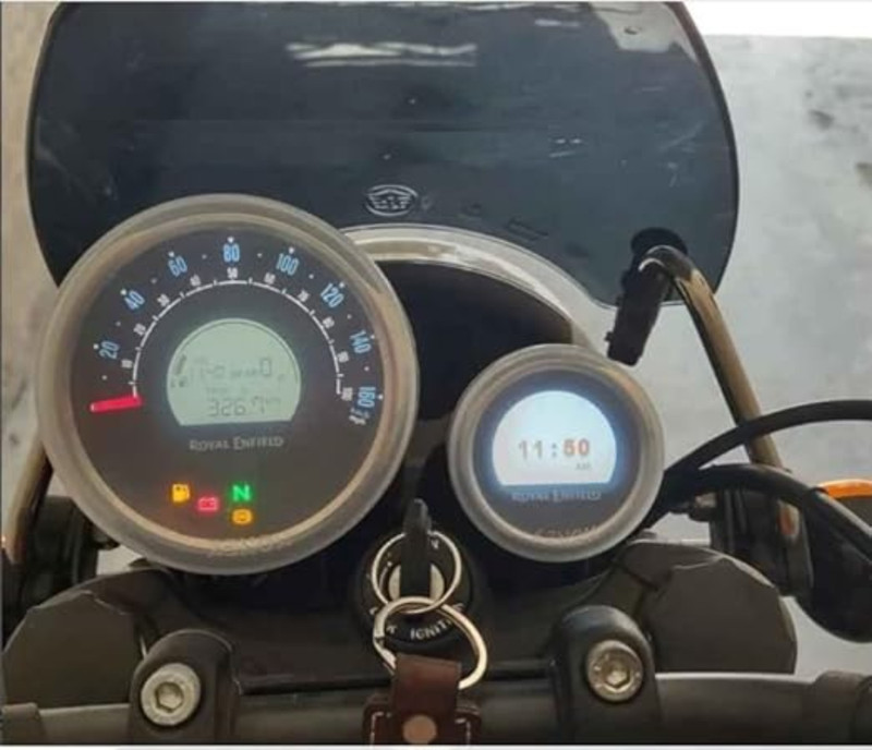 FATHER AUTO Bike Cap Cover Waterproof PVC Meter Cover, Ampere Meter for RE Meteor Model Bike Display Screen Guard(Royal Enfield)
