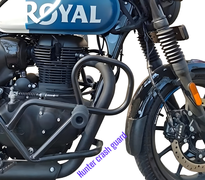 VTN THANOS BEST QUALITY RE HUNTER350 BLACK CRASH GUARD(Royal Enfield)