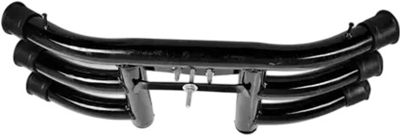 IMAD TRADING Universal Heavy Duty 3 Rod Leg Guard | Double Coated Metal Bike Headlight Grill(Black)