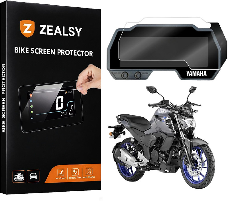 Zealsy Screen Guard FZS FZS Fi V4 Digital Speedometer Display Protector Bike Display Screen Guard(Yamaha)