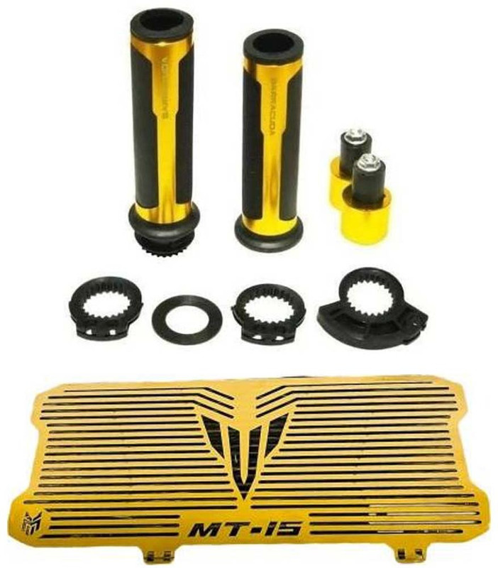 way2gmart MT 15 Radiator Grill/Guard With Barracuda grip suitable for all bikes (Golden) Bike Crash Guard(Yamaha)
