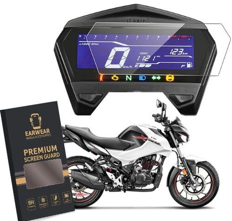 ear wear Xtreme 160 Xtreme 125 Bike Display Screen Guard(Hero)