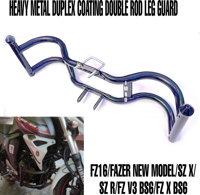 imad HEAVY METAL DOUBLE ROD LEG GUARD Bike Crash Guard(Yamaha)
